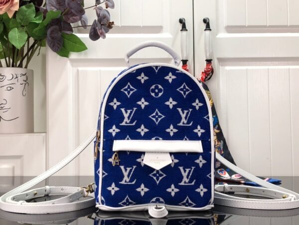 Louis Vuitton Backpack Monogram Velvet Palm Springs Leather #00062
