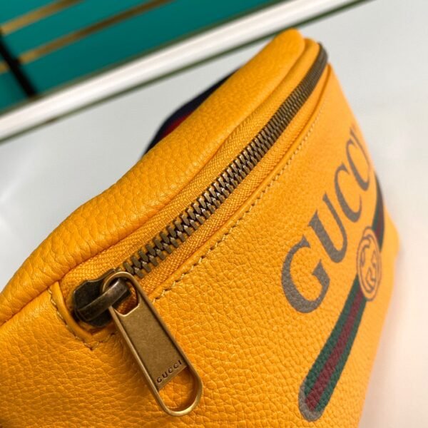 Gucci Print Leather Belt Bag #00030 - Image 4