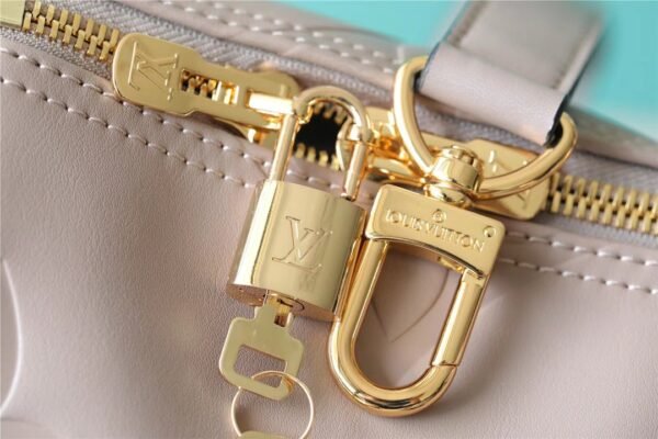 Louis Vuitton Keepall 45 Bandoulière Travel Bag - Greige Nude Monogram LeatherMONOGRAM LEATHER #00046 - Image 3