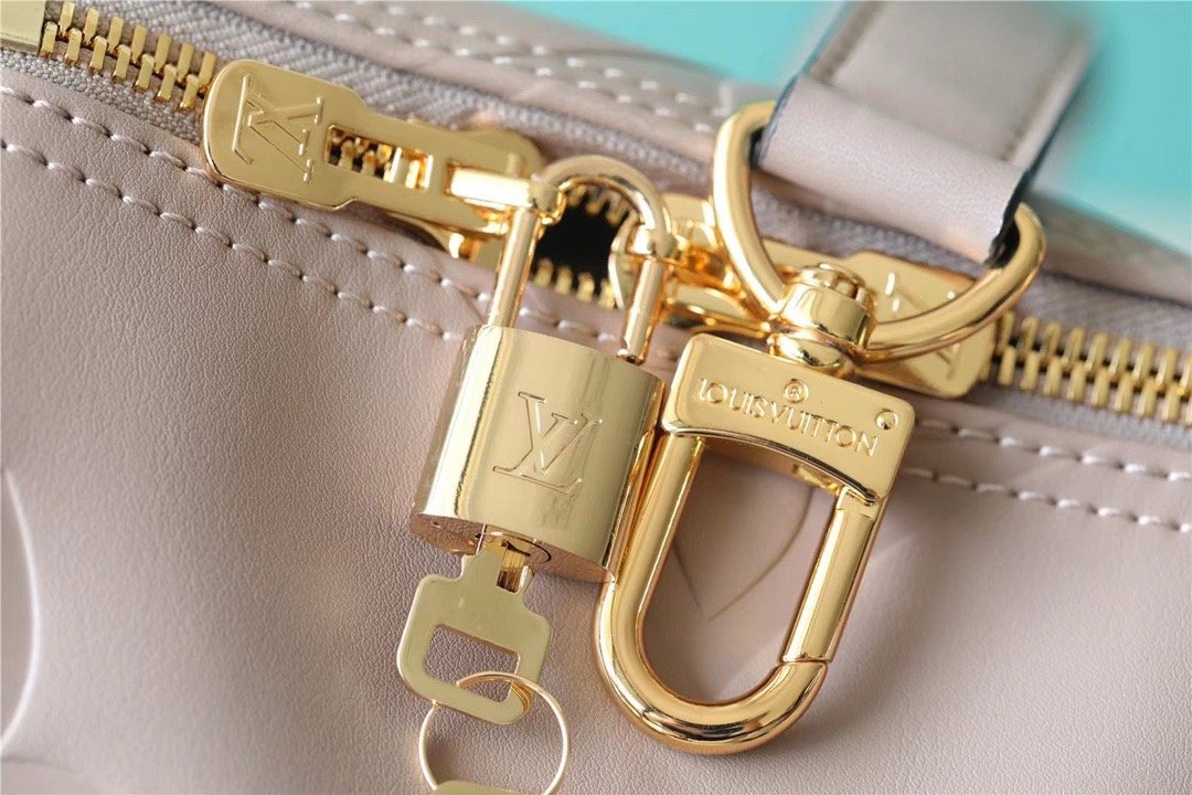 Louis Vuitton Keepall 45 Bandoulière Travel Bag - Greige Nude Monogram LeatherMONOGRAM LEATHER #00046 - Image 3