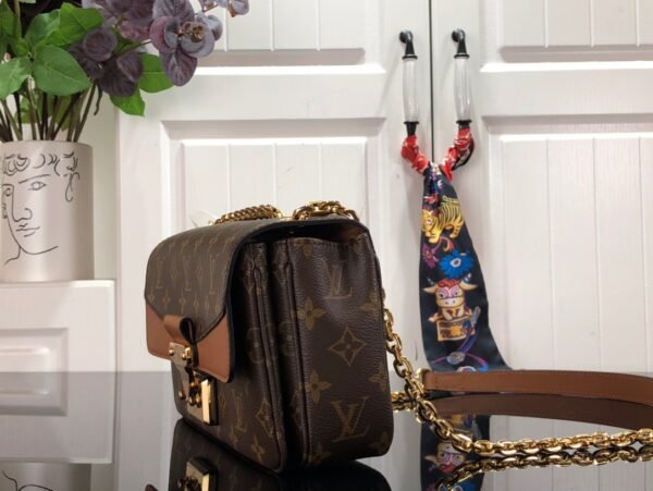 Mon Louiogram Canvas Bag Caramel Browns Vuitton Marcea #00058 - Image 10