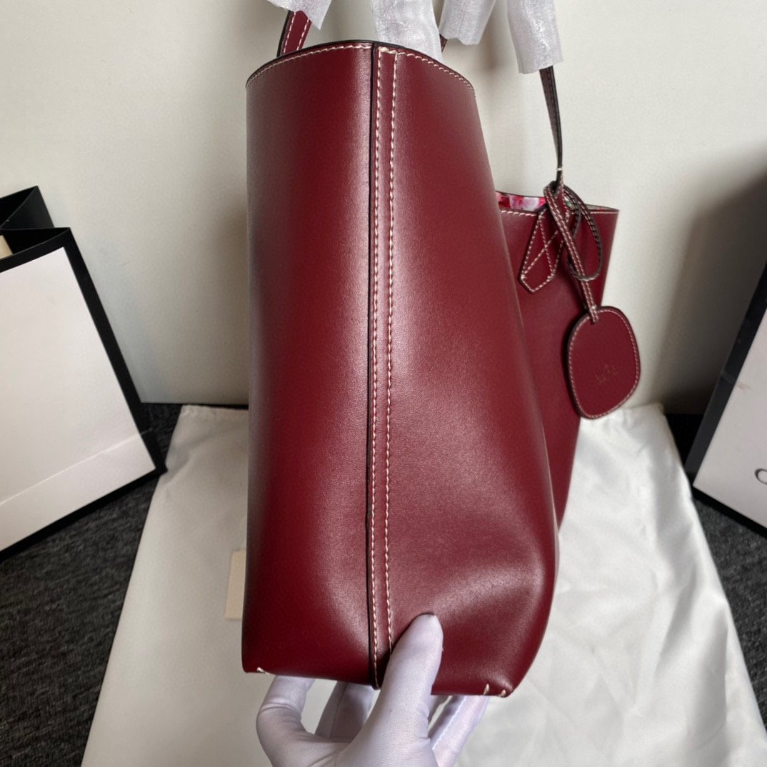 Gucci Reversible GG Blooms Large Leather Tote #00072 - Image 6