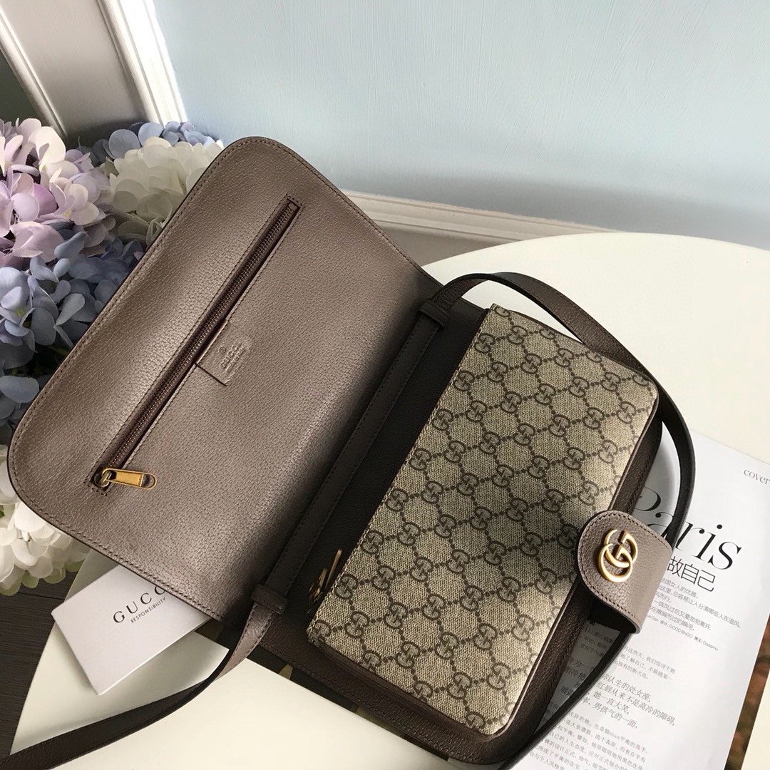 GUCCI Original GG Supreme Canvas Ophidia Flap Messenger #00092 - Image 4