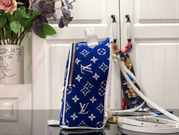 Louis Vuitton Backpack Monogram Velvet Palm Springs Leather #00062 - Image 9