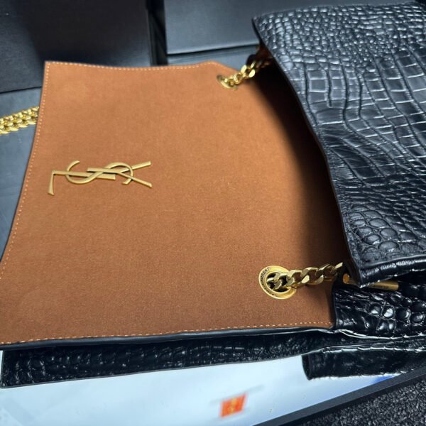 YSL Kate Medium Reversible Croc-Embossed Crossbody Bag #00019 - Image 3