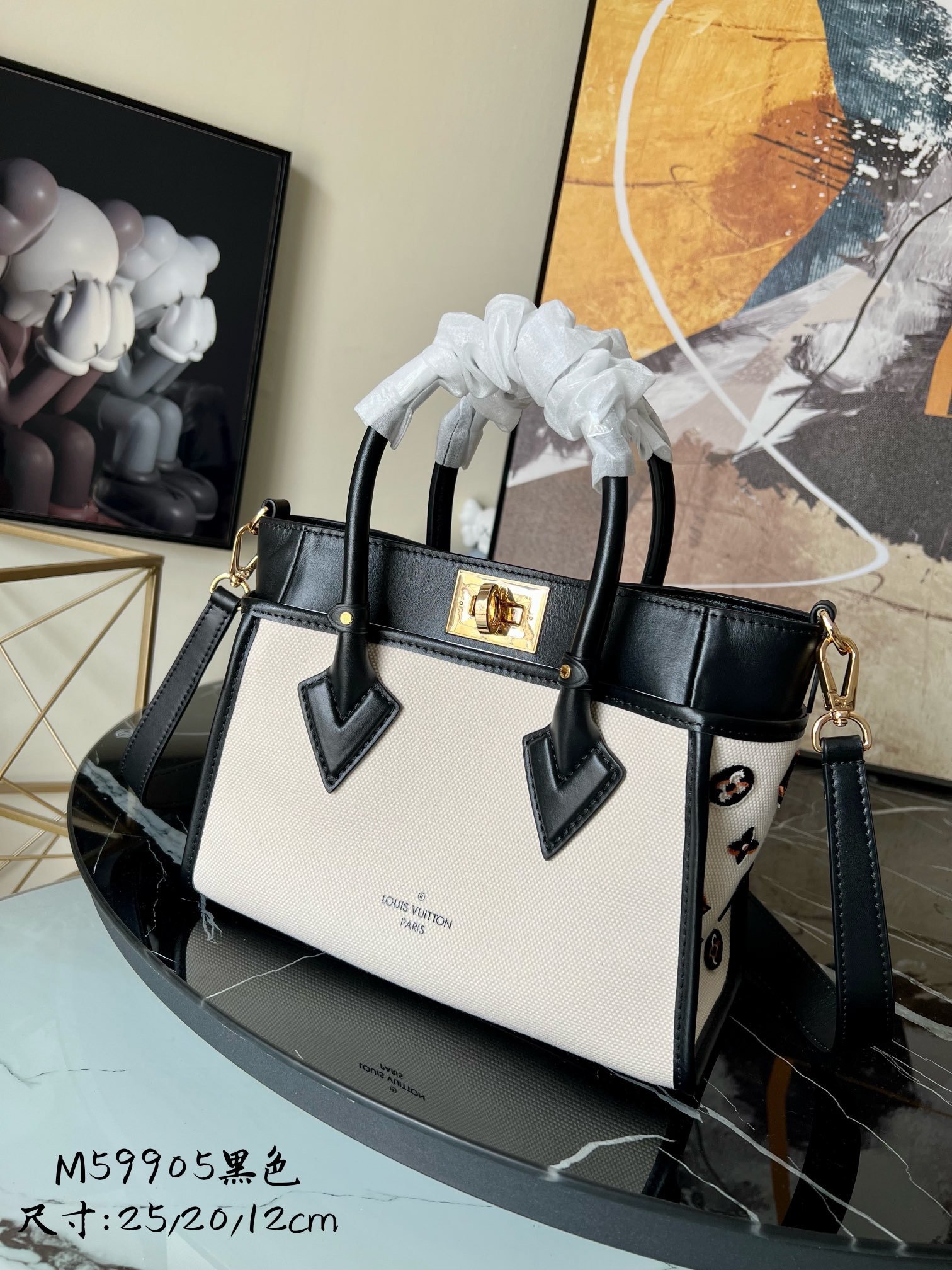 Louis Vuitton Handbag Black #00051 - Image 9
