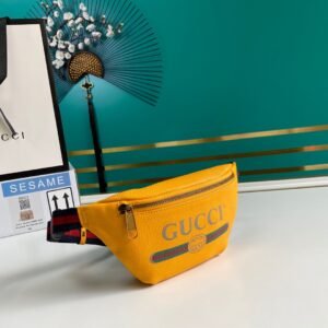Gucci Print Leather Belt Bag #00030
