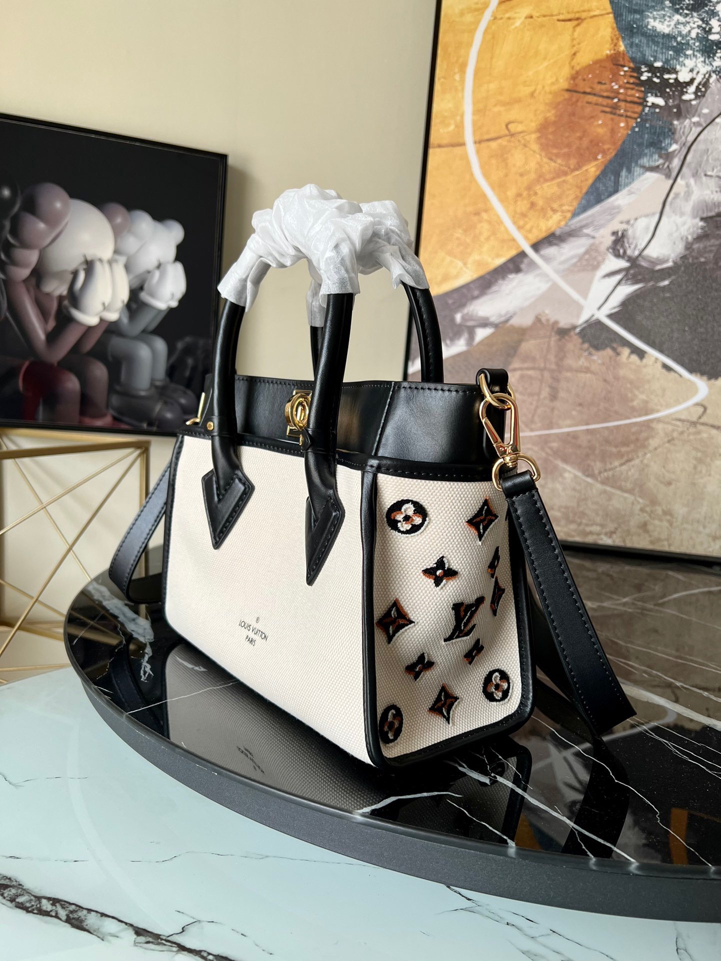 Louis Vuitton Handbag Black #00051 - Image 8