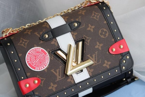 Louis Vuitton Brown Monogram Trunk Twist MM #00015 - Image 3