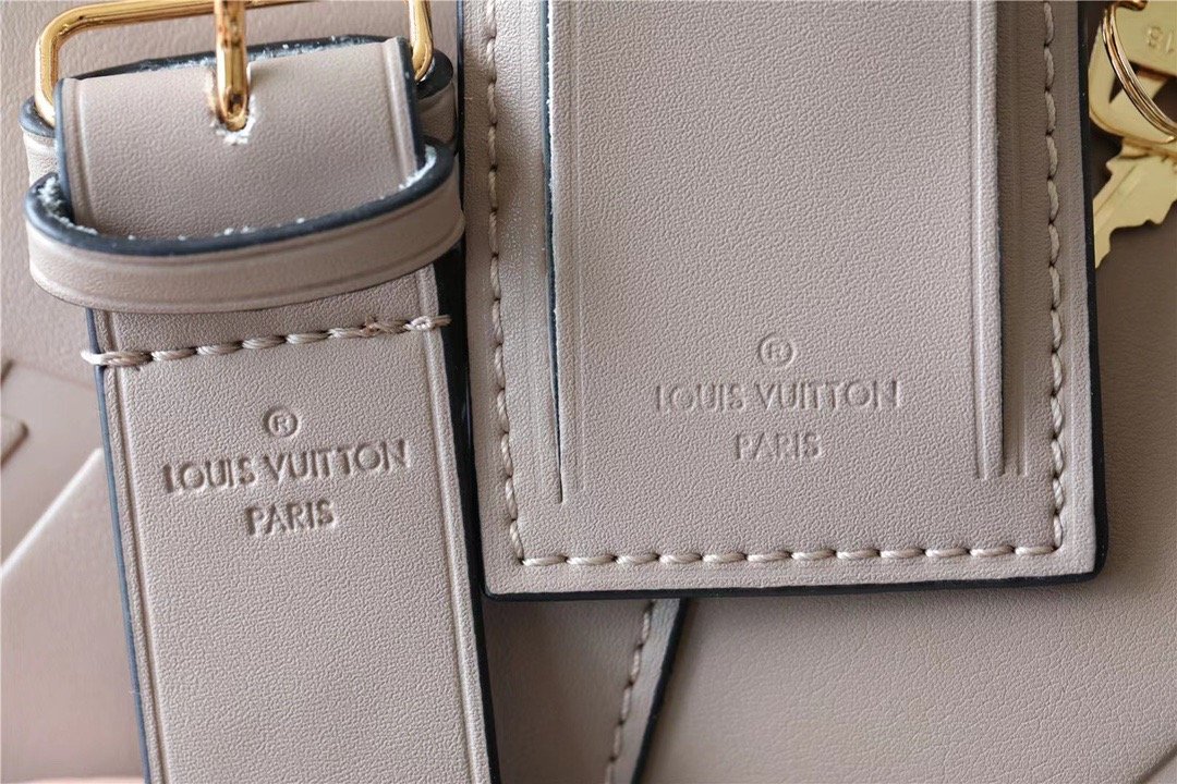 Louis Vuitton Keepall 45 Bandoulière Travel Bag - Greige Nude Monogram LeatherMONOGRAM LEATHER #00046 - Image 7