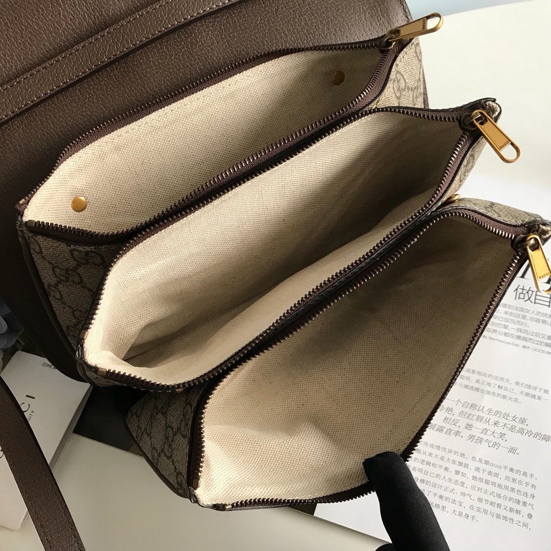 GUCCI Original GG Supreme Canvas Ophidia Flap Messenger #00092 - Image 3