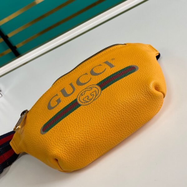 Gucci Print Leather Belt Bag #00030 - Image 7