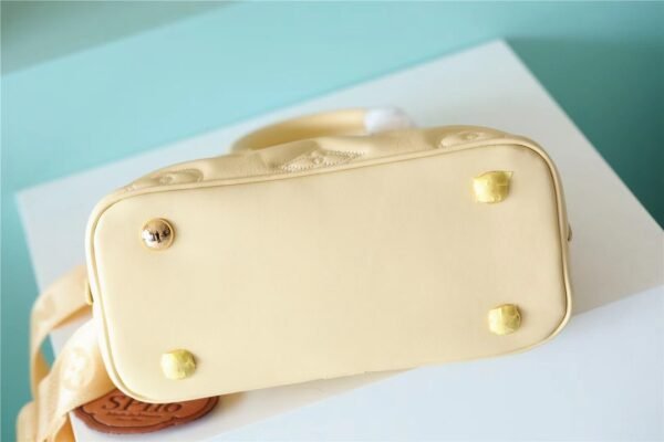 Lv Alma BB Bag with Wide Shoulder Strap Yellow #00056 - Image 6