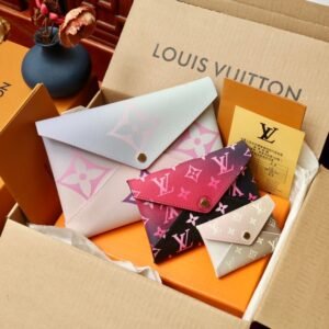LV Sunrise/Sunset Monogram Canvas Kirigami Pochette Set #00048
