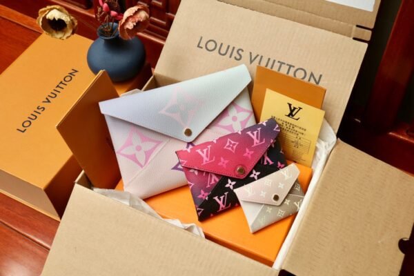 LV Sunrise/Sunset Monogram Canvas Kirigami Pochette Set #00048