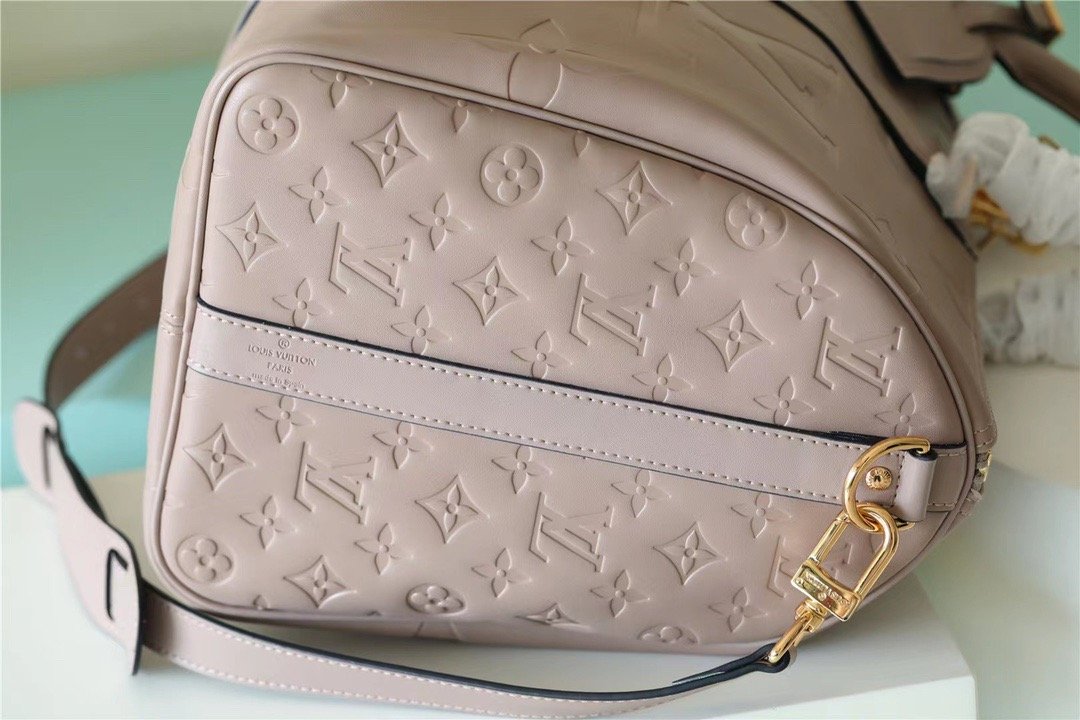 Louis Vuitton Keepall 45 Bandoulière Travel Bag - Greige Nude Monogram LeatherMONOGRAM LEATHER #00046 - Image 8