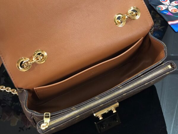 Mon Louiogram Canvas Bag Caramel Browns Vuitton Marcea #00058 - Image 4