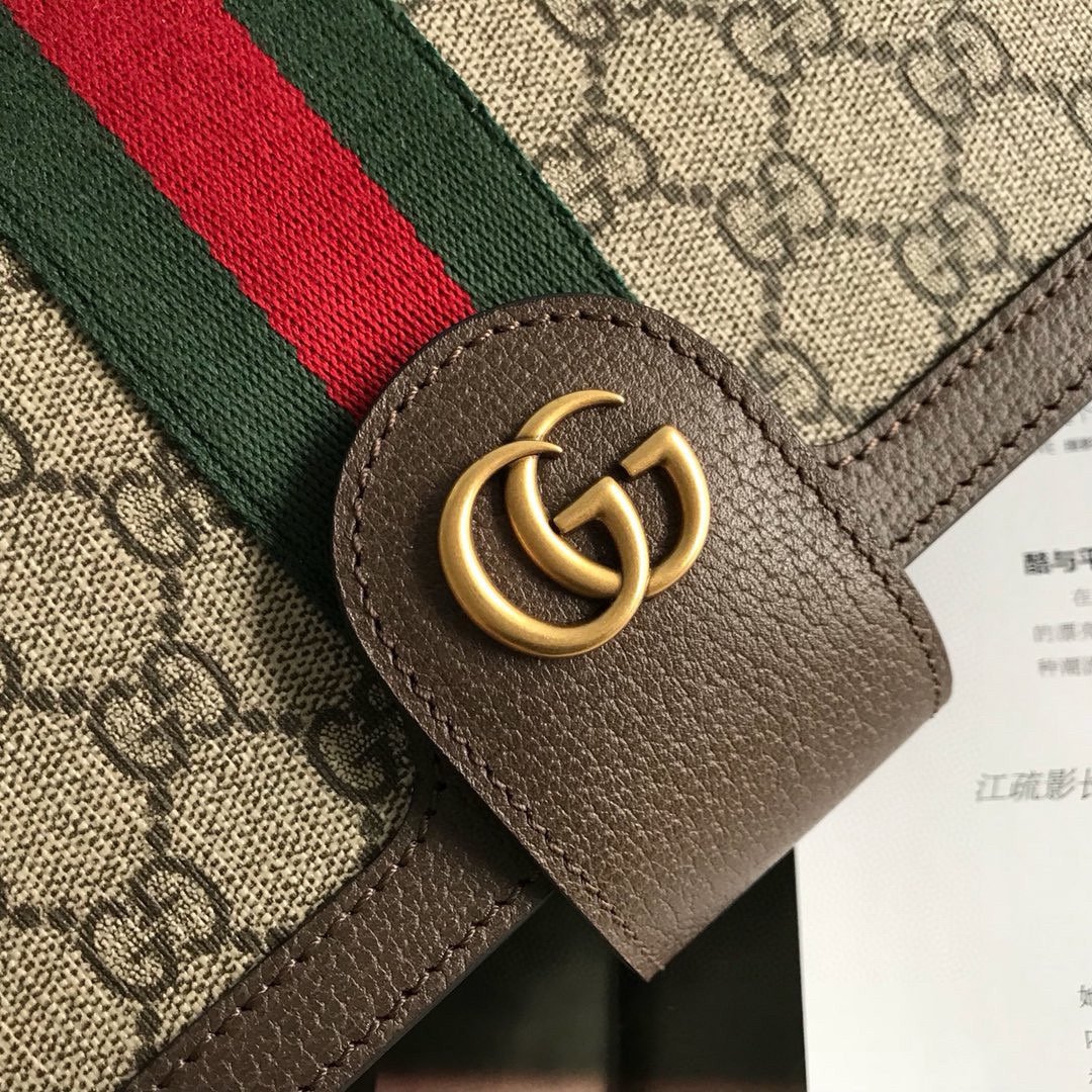 GUCCI Original GG Supreme Canvas Ophidia Flap Messenger #00092 - Image 6