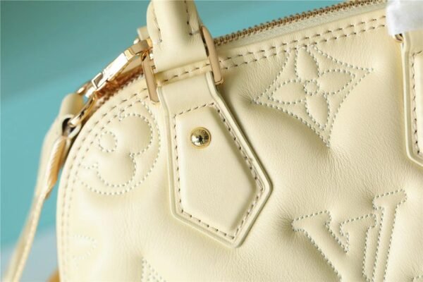 Lv Alma BB Bag with Wide Shoulder Strap Yellow #00056 - Image 5