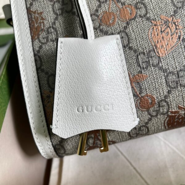 Gucci Padlock Small Berry Tote Bag #106 - Image 5