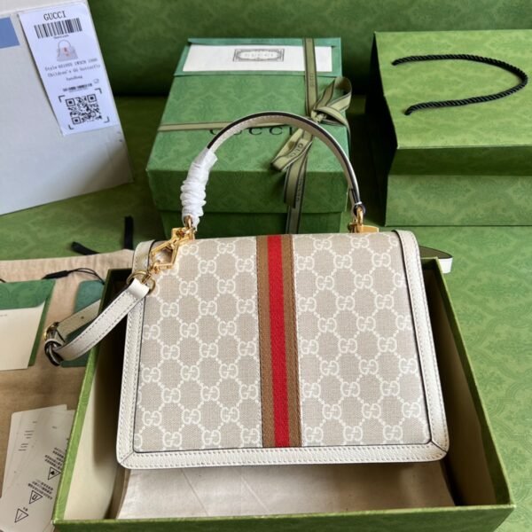 Gucci Queen Margaret Bee Press Lock Shoulder Bag #00095 - Image 10