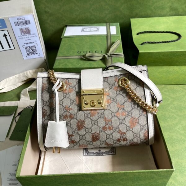 Gucci Padlock Small Berry Tote Bag #106 - Image 10