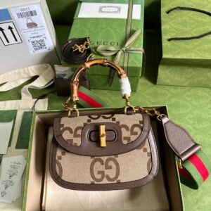 Gucci Bamboo 1947 jumbo GG mini bag #104