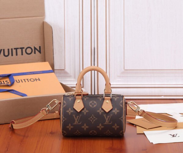 OUIS VUITTON Monogram Nano Speedy Bandouliere #113 - Image 4