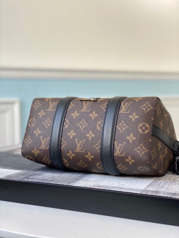 Louis Vuitton City Keepall Monogram Black/Orange Black Hardware #120 - Image 7