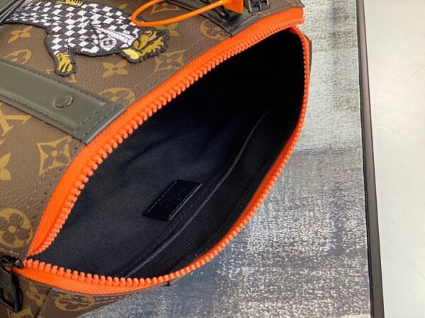 Louis Vuitton City Keepall Monogram Black/Orange Black Hardware #120 - Image 3