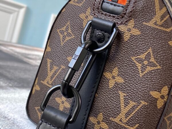 Louis Vuitton City Keepall Monogram Black/Orange Black Hardware #120 - Image 6