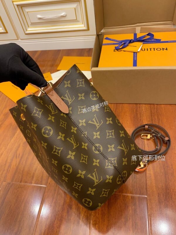 Luxury Monogram Canvas and Leather Handbag #122 - Image 4