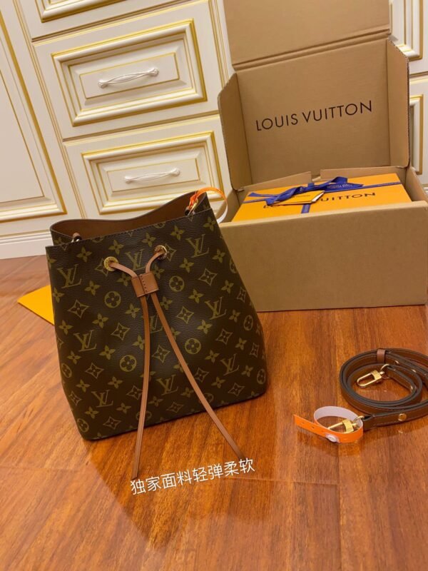 Luxury Monogram Canvas and Leather Handbag #122 - Image 10