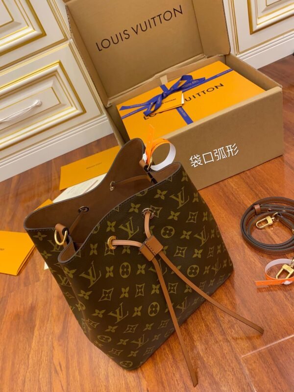 Luxury Monogram Canvas and Leather Handbag #122 - Image 7