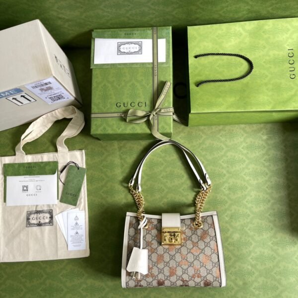 Gucci Padlock Small Berry Tote Bag #106 - Image 2