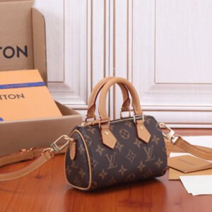 OUIS VUITTON Monogram Nano Speedy Bandouliere #113