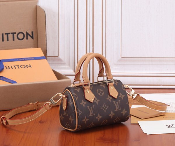 OUIS VUITTON Monogram Nano Speedy Bandouliere #113