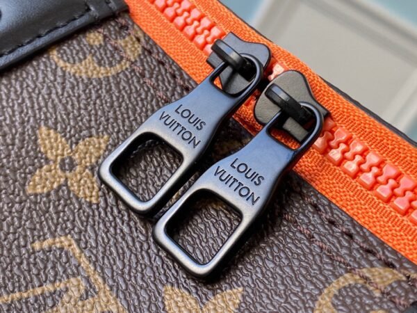 Louis Vuitton City Keepall Monogram Black/Orange Black Hardware #120 - Image 4
