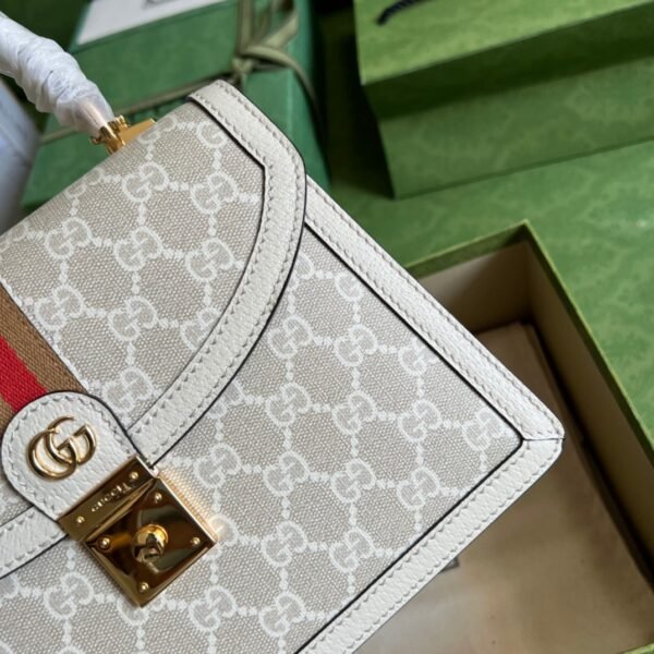 Gucci Queen Margaret Bee Press Lock Shoulder Bag #00095 - Image 7