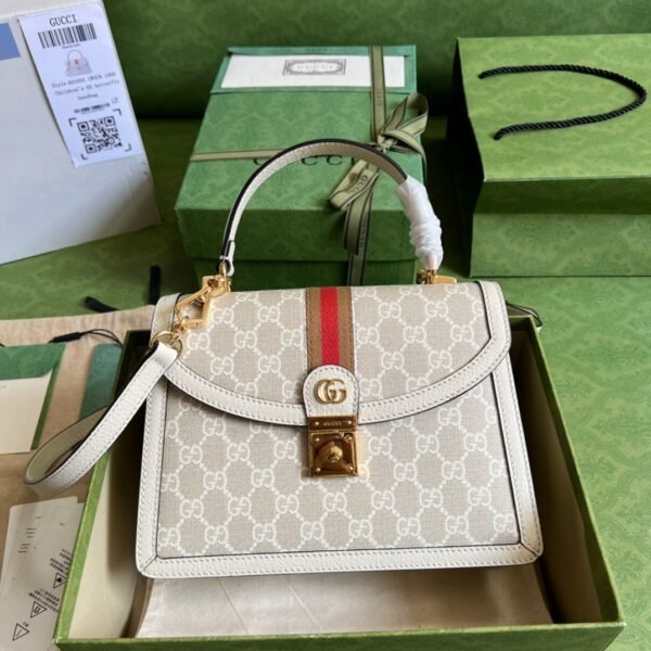 Gucci Queen Margaret Bee Press Lock Shoulder Bag #00095