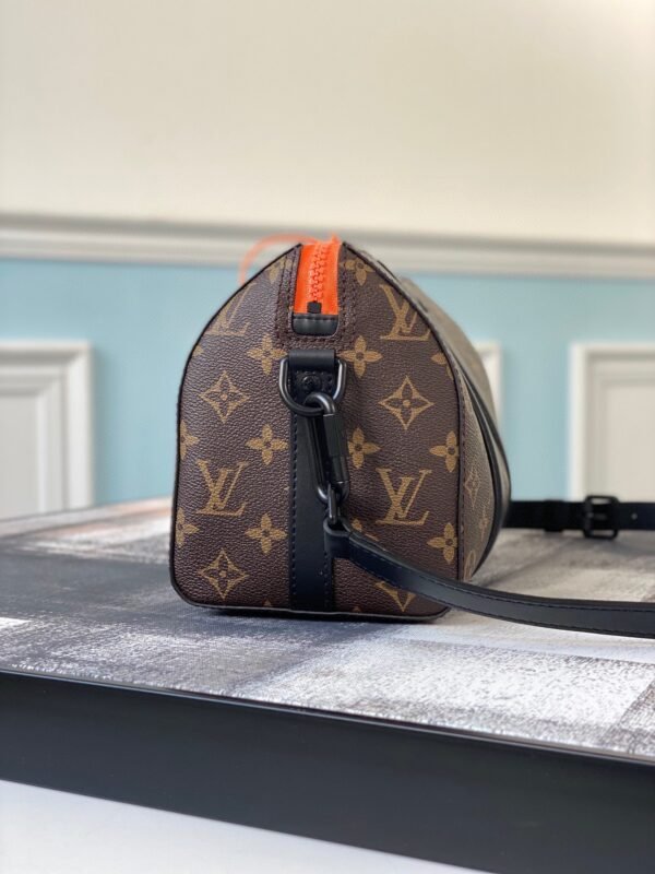 Louis Vuitton City Keepall Monogram Black/Orange Black Hardware #120 - Image 9