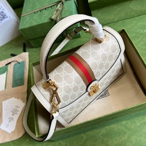 Gucci Queen Margaret Bee Press Lock Shoulder Bag #00095 - Image 6