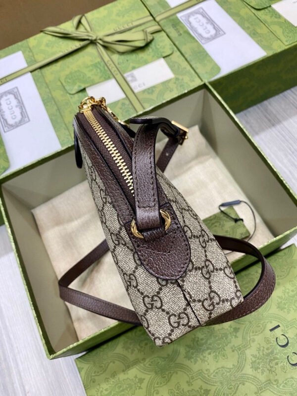 Gucci Outlet Leather Handbag Beige #125 - Image 5