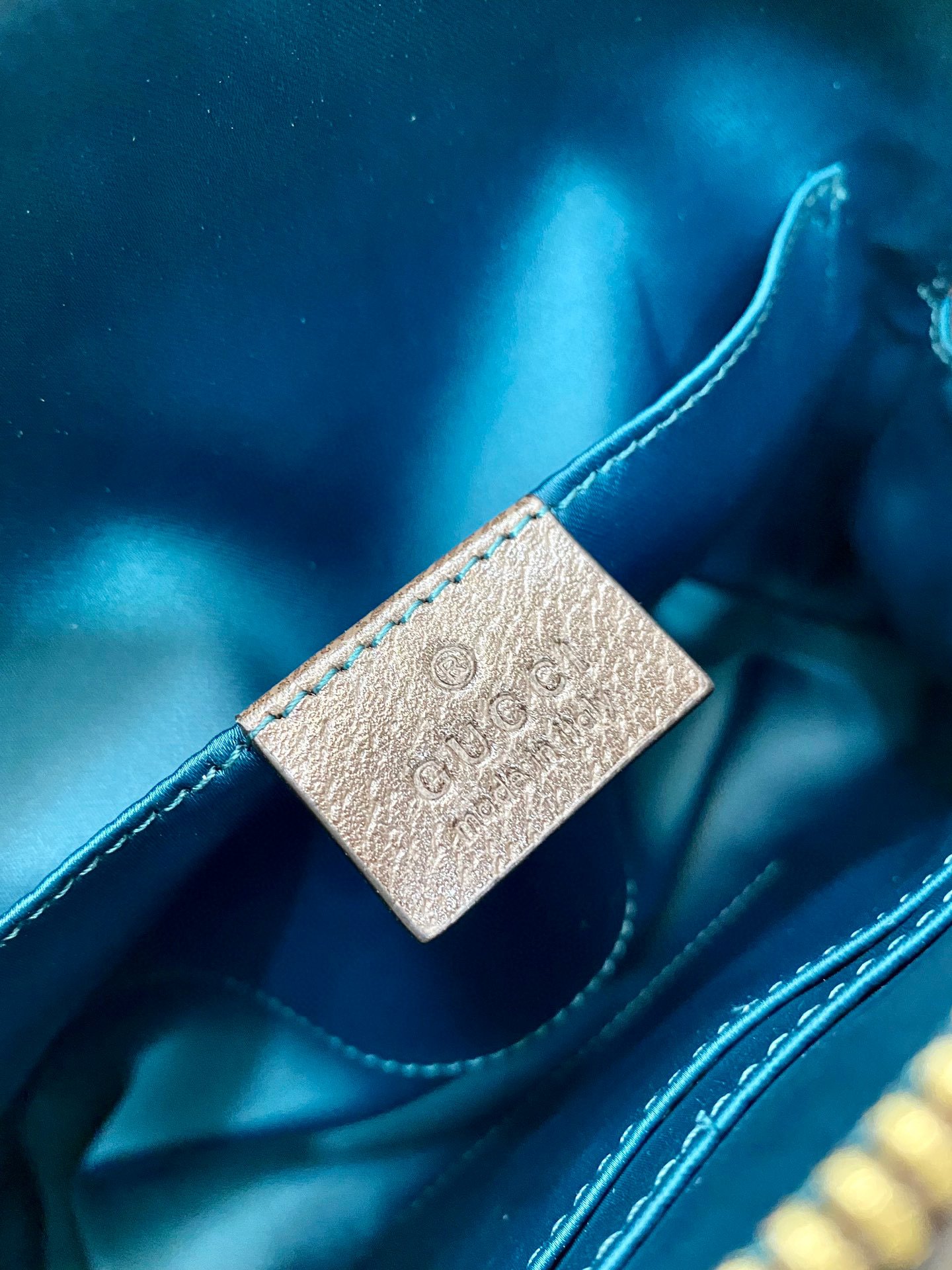 Gucci Outlet Leather Handbag Beige #125 - Image 9