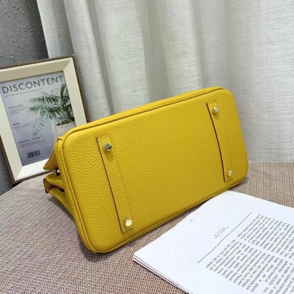 Hermes Curry Leather Birkin Bag - Image 8