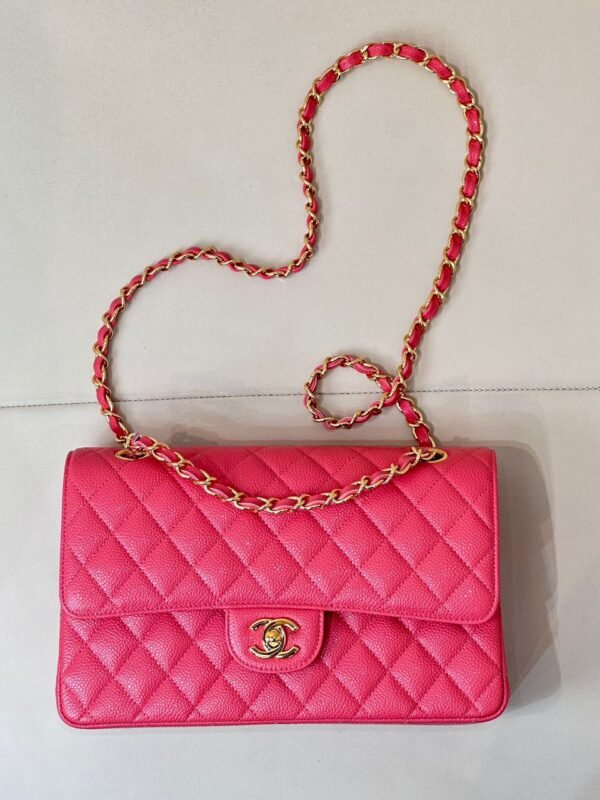 Chanel Flap Classic Pink Bag - Image 2