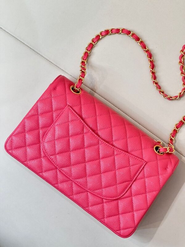 Chanel Flap Classic Pink Bag - Image 6