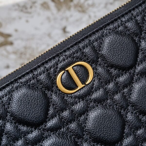 Black Dior Women's Large Caro Daily Pouch - Image 4