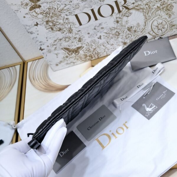 Black Dior Women's Large Caro Daily Pouch - Image 5