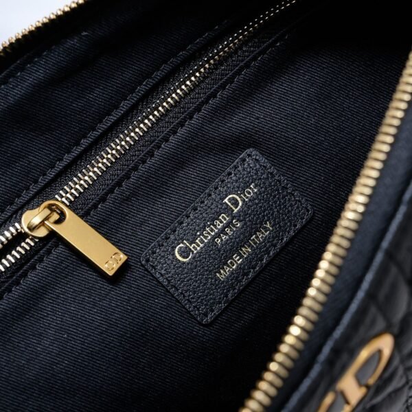 Black Dior Women's Large Caro Daily Pouch - Image 7